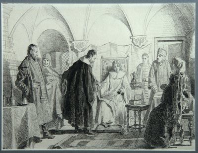 Maria Ivanovna Khlopova, la fiancée du Tsar Michail Fyodorovich, 1884 - Nikolai Vasilyevich Nevrev