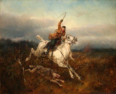 Chasse au loup, 1870 - Nikolai Yegorovich Sverchkov
