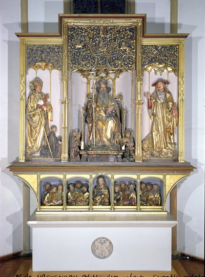 Groupe de sculptures en bois, du Retable d