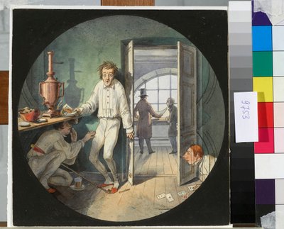Carlo Rossi, Alexander Rezanov et Lakhtin se cachant de Constantin Thon - Nikolay Benois