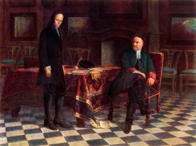 Pierre Ier Interroge le Tsarévitch Alexis Petrovich - Nikolay Ge