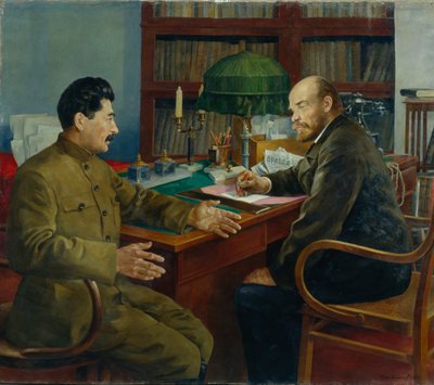 Lénine et Staline, 1938 - Nikolay Ivanovich Shestopalov