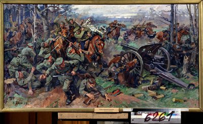 La cavalerie russe chargeant l