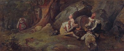 Lutins buvant de la bière - Nils Bergslien
