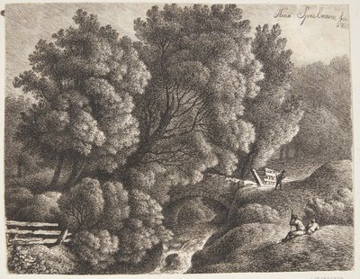 Paysage avec un cours d
