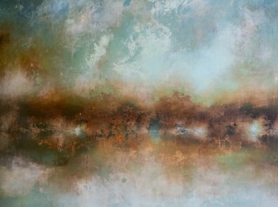 Paysage abstrait brumeux - Nizaket Sinanovska