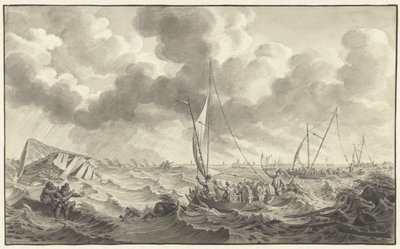 Rupture de digue à Kampen, 1775 - Noach van der Meer (II)