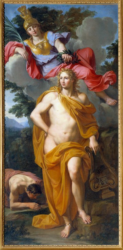 Apollon couronné par Minerve - Noël Coypel