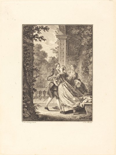 Sans rien comprendre à ce mystère - Noël Le Mire after Jean Michel Moreau