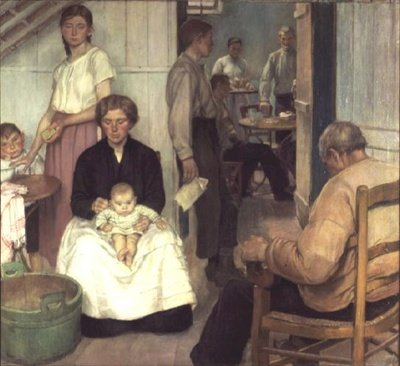 Le Salon Arrière, Café Loos, Étaples - Nora Lucy Mowbray Cundell