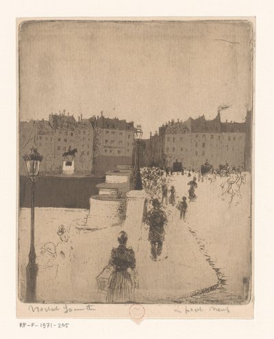 Vue sur le Pont Neuf à Paris - Norbert Goeneutte