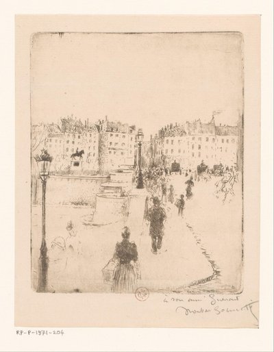 Vue du Pont Neuf à Paris - Norbert Goeneutte