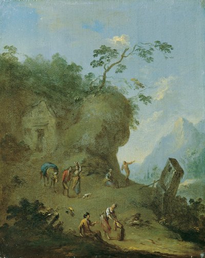Cabane sur une hauteur boisée - Norbert Grund