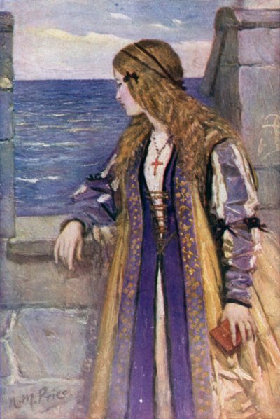 Clare sur les remparts de Tantallon - Norman Mills (after) Price