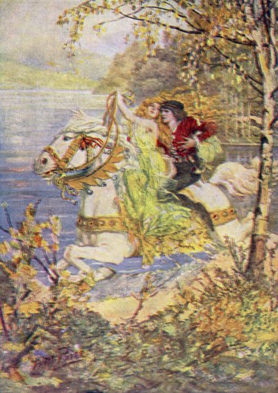 Vrai Thomas et la Reine des Fées - Norman Mills (after) Price