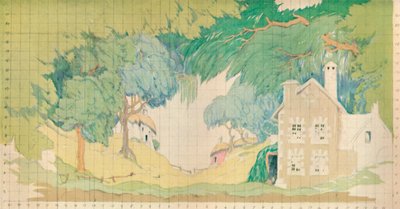 Décor de scène pour La Bergère fidèle - Norman Wilkinson of Four Oaks