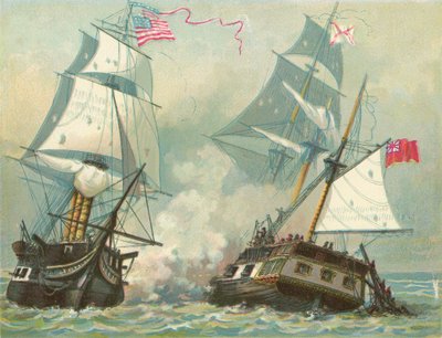 Combat entre la Constitution et la Guerrière - North American