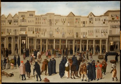 Scène de ville à Lisbonne - Northern European School