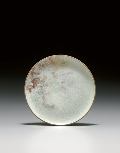 Plat rare en Ruyao - Northern Song Dynasty Chinese School