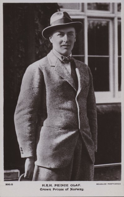 Prince Olaf, prince héritier de Norvège, plus tard roi Olav V - Norwegian Photographer
