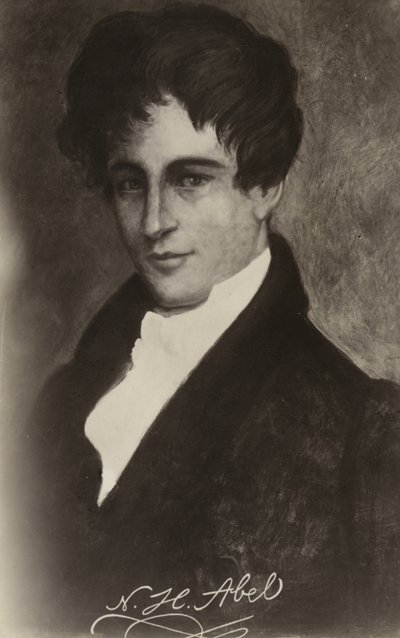 Niels Henrik Abel (1801-1829), mathématicien norvégien - Norwegian School