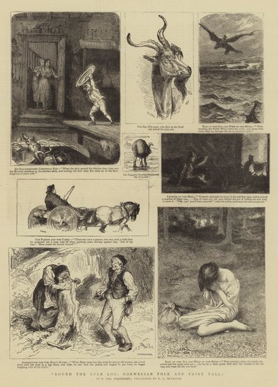 Autour de la bûche de Noël, contes populaires et contes de fées norvégiens - Norwegian School