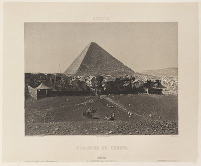 Egypte. Pyramide de Cheops - Nöel Marie Paymal Lerebours