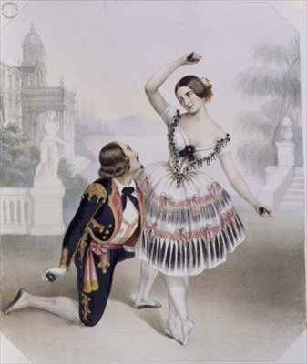 Fanny Cerrito (1817-1909) et S. Leon du Théâtre de Sa Majesté dans 