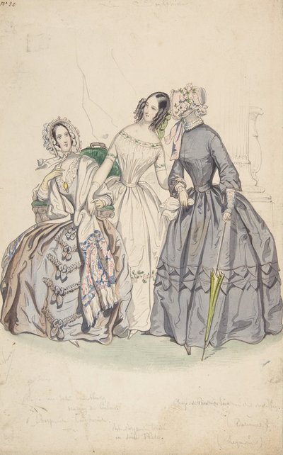 Conception de costume, 1836-37 - Numa Bassaget