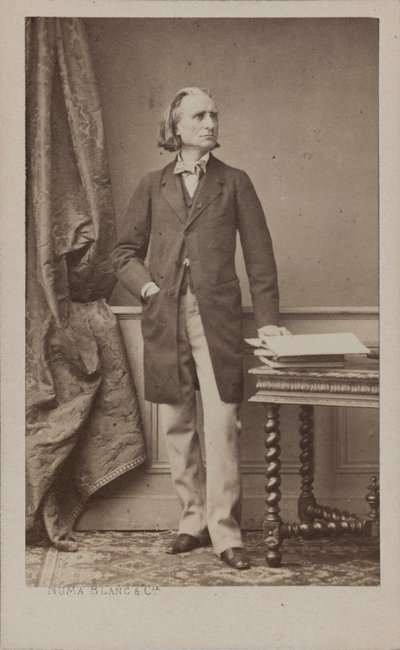 Portrait du compositeur Franz Liszt 1811-1886, vers 1870 - Numa Blanc