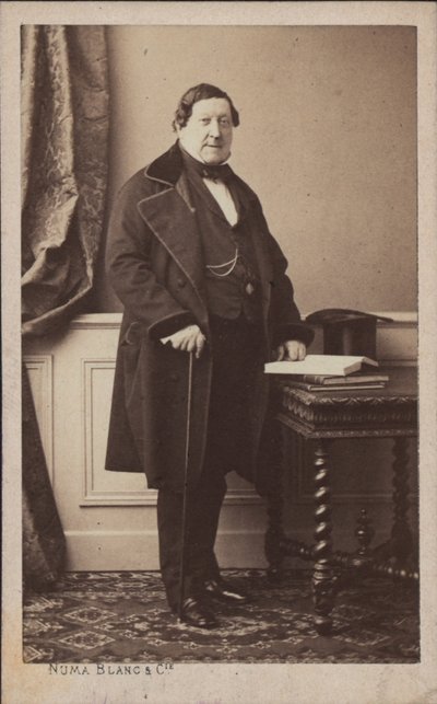 Portrait du compositeur Gioachino Antonio Rossini 1792-1868, avant 1868 - Numa Blanc
