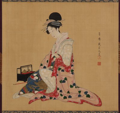 Oiran, période Edo, début-milieu 19ème siècle - Numata Gessai