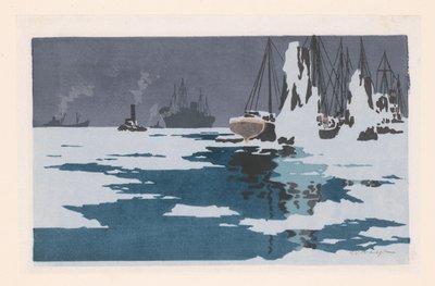 Vue de Bremerhaven - O. Droegl (signed by artist)