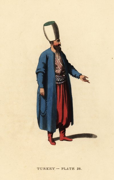 Officier des janissaires ou infanterie ottomane - Octavian (after) Dalvimart
