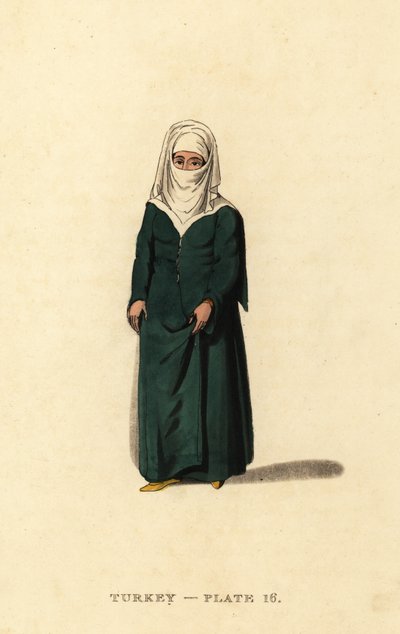 Femme turque de Constantinople (Istanbul), Empire ottoman - Octavian (after) Dalvimart