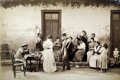Chilenos bailanda la cueca - Oder W. Heffer