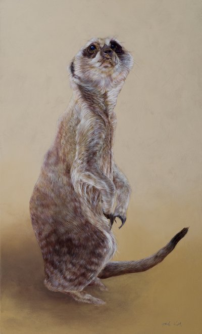 Suricate 2, 2010 (acrylique sur bois) - Odile Kidd