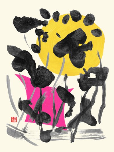 Fleurs de pleine lune Zen, 2023 - Odilia W. Y. Fu