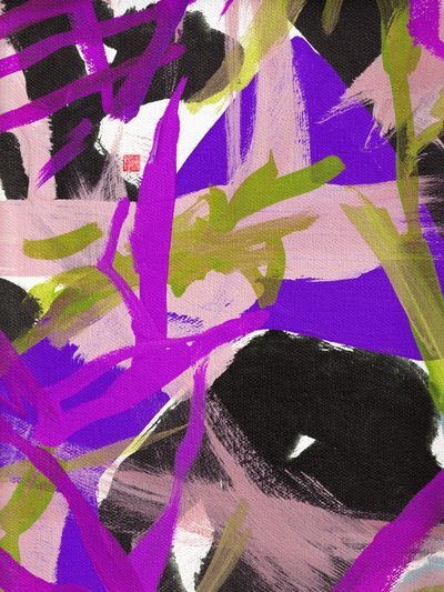 Floral violet Zen, 2023 - Odilia W. Y. Fu