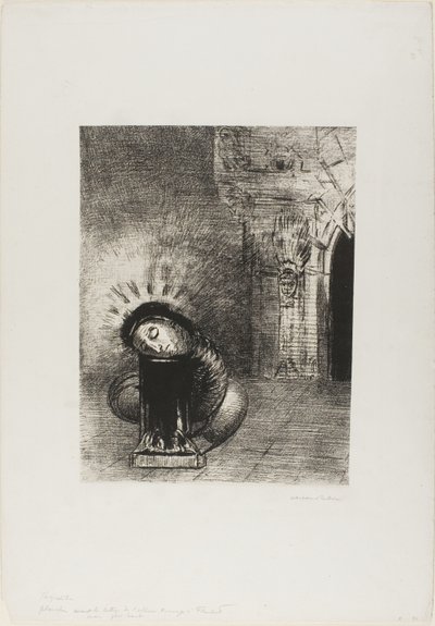 Une longue chrysalide, la couleur du sang, planche 2 de 6 - Odilon Redon