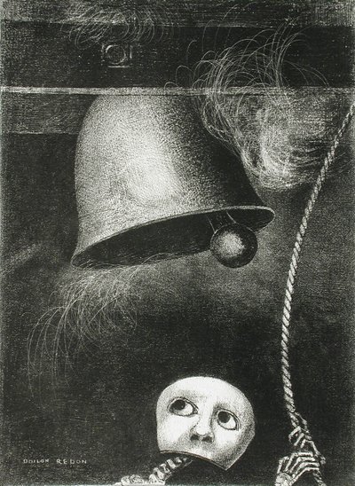 Un masque sonne le glas. Série : Pour Edgar Poe - Odilon Redon