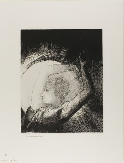 Une femme vêtue de soleil, planche 6 de 12 - Odilon Redon
