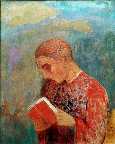 Alsace ou Moine lisant - Odilon Redon