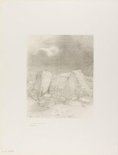 Et il discerne une plaine aride couverte de collines, planche 7 de 24 - Odilon Redon