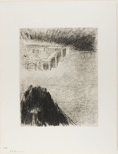 Et moi Jean vis la ville sainte, la nouvelle Jérusalem, descendre de Dieu du ciel, planche 11 de 12 - Odilon Redon