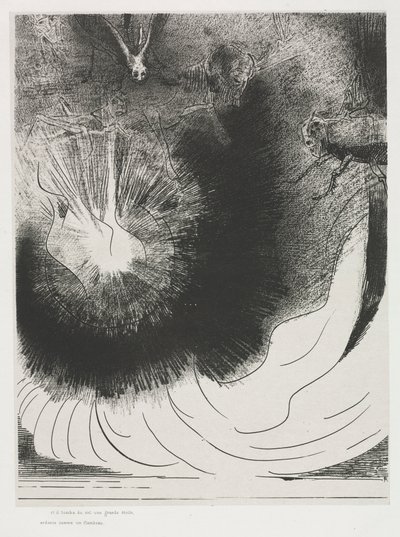 Et une grande étoile tomba du ciel, brûlant comme une lampe - Odilon Redon
