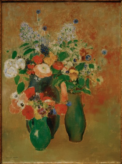 Bouquet de fleurs / Nature morte de fleurs - Odilon Redon