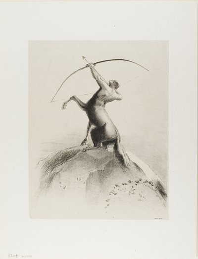 Centaur visant les nuages - Odilon Redon