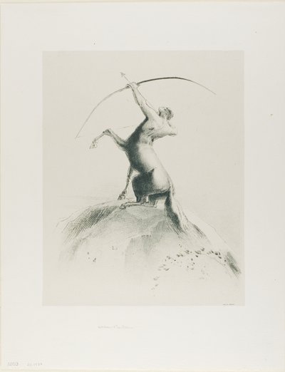Centaure visant les nuages - Odilon Redon