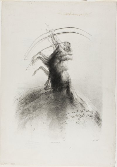Centaur visant les nuages - Odilon Redon